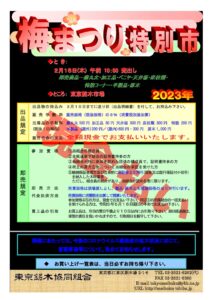 2月「梅まつり特別市」