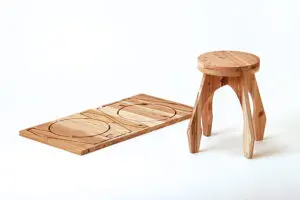 DIYで作る一枚板の椅子